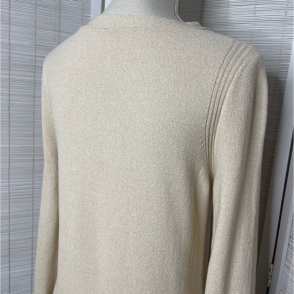 Free People Criss Cross Tunic Sweater Cream Size M - Picture 6 of 8